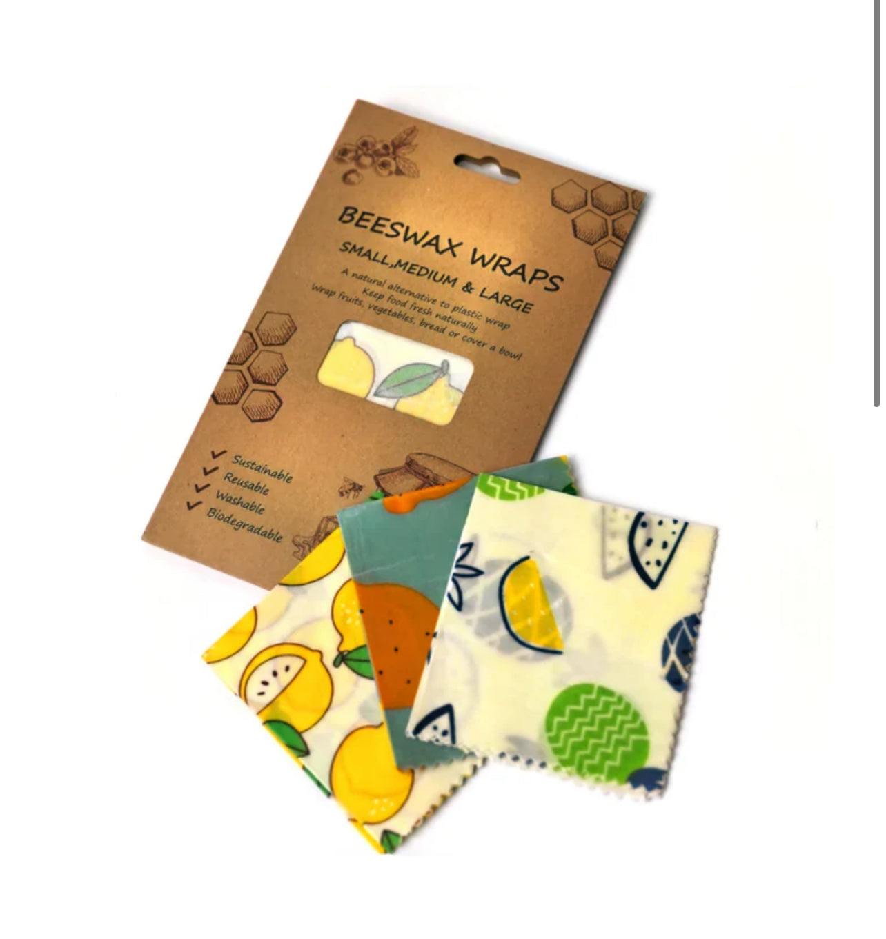 Beeswax Wraps - Set of 3 Wraps