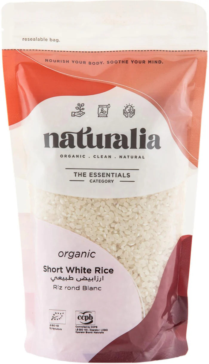Organic Short White Rice 500g