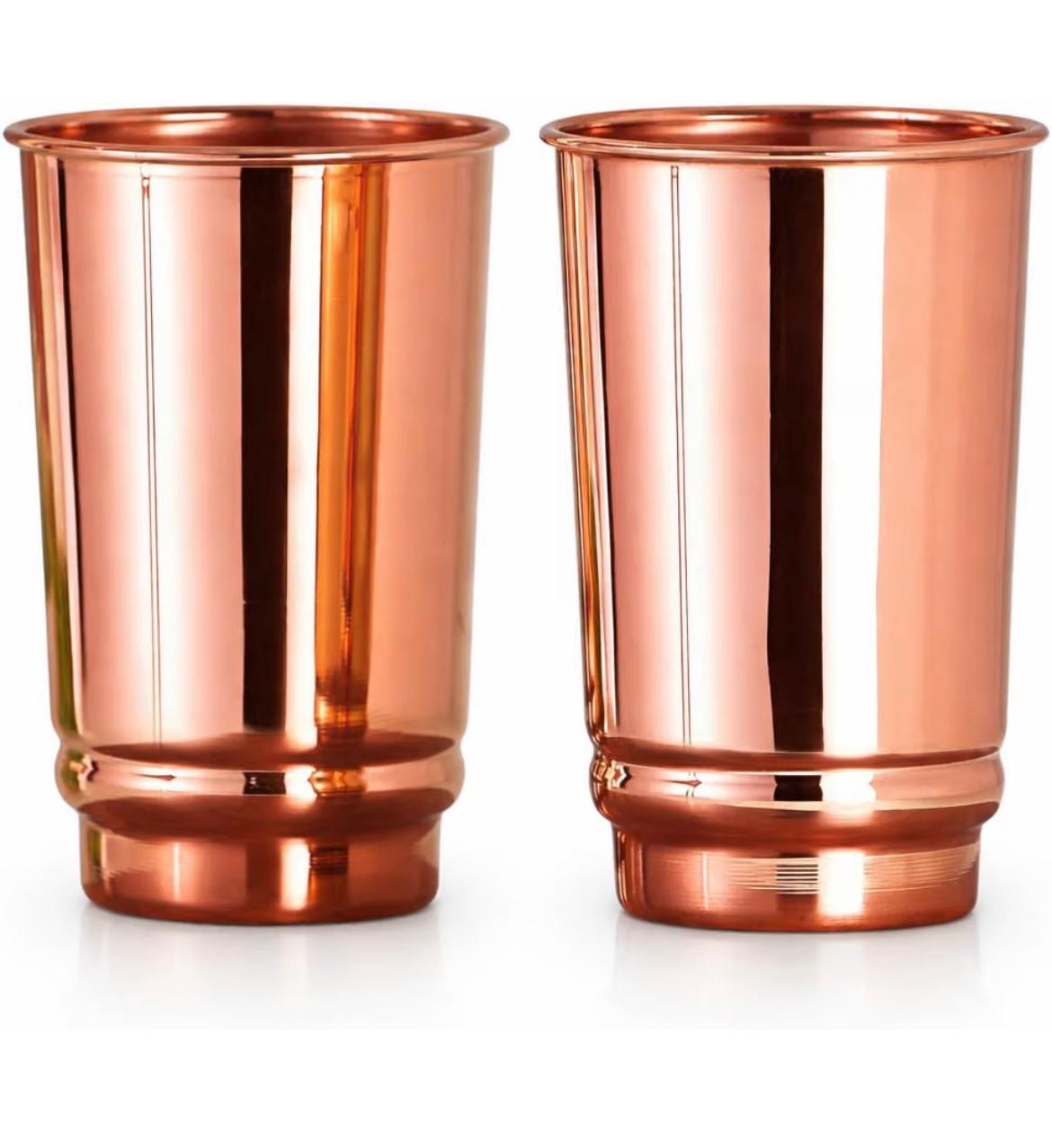 Copper cups smooth