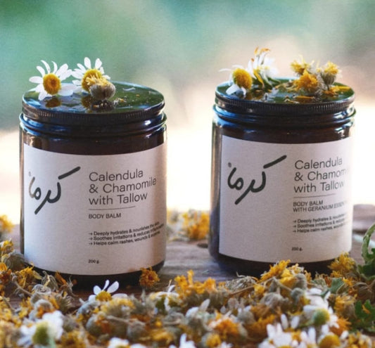 Calendula and chamomile body balm with tallow 200g
