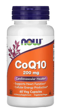 NOW Foods, CoQ10, 200 mg, 60 Veg Capsules