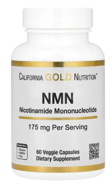 California Gold Nutrition, NMN, 175 mg, 60 Veggie Capsules