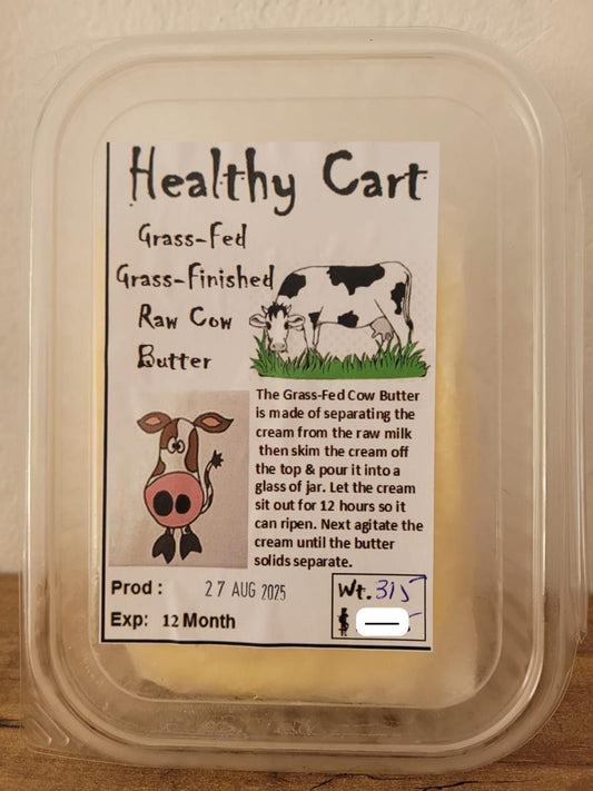 Organic Grass-Fed Grass-Finished Cow Raw Butter 1kg