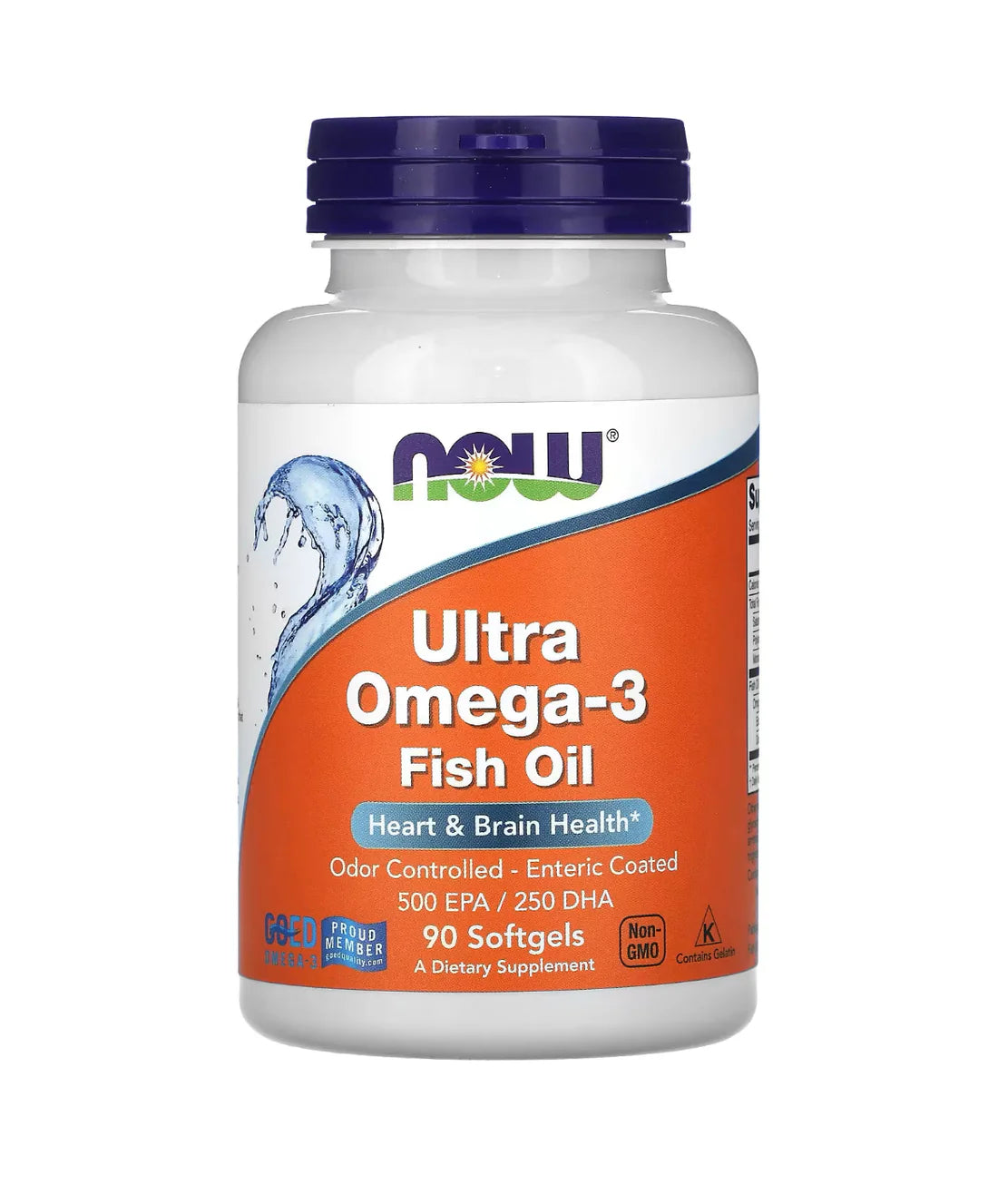 NOW Foods, Ultra Omega-3 Fish Oil, 90 Softgels