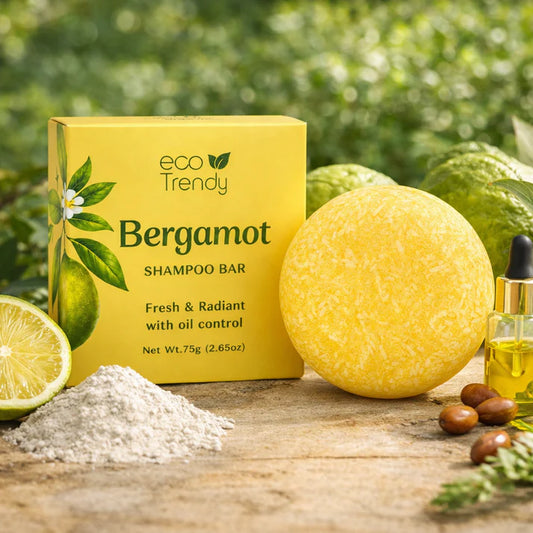 Bergamot shampoo bar (Bergamot extract + jojoba oil + Kaolin)