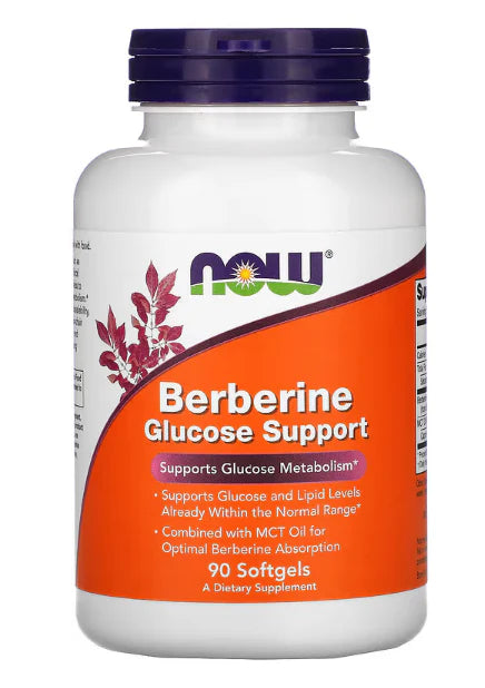 Berberine Glucose, Support,NOW Foods, 90 Softgels