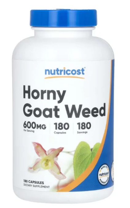 Nutricost, Horny Goat Weed, 600 mg, 180 Capsules