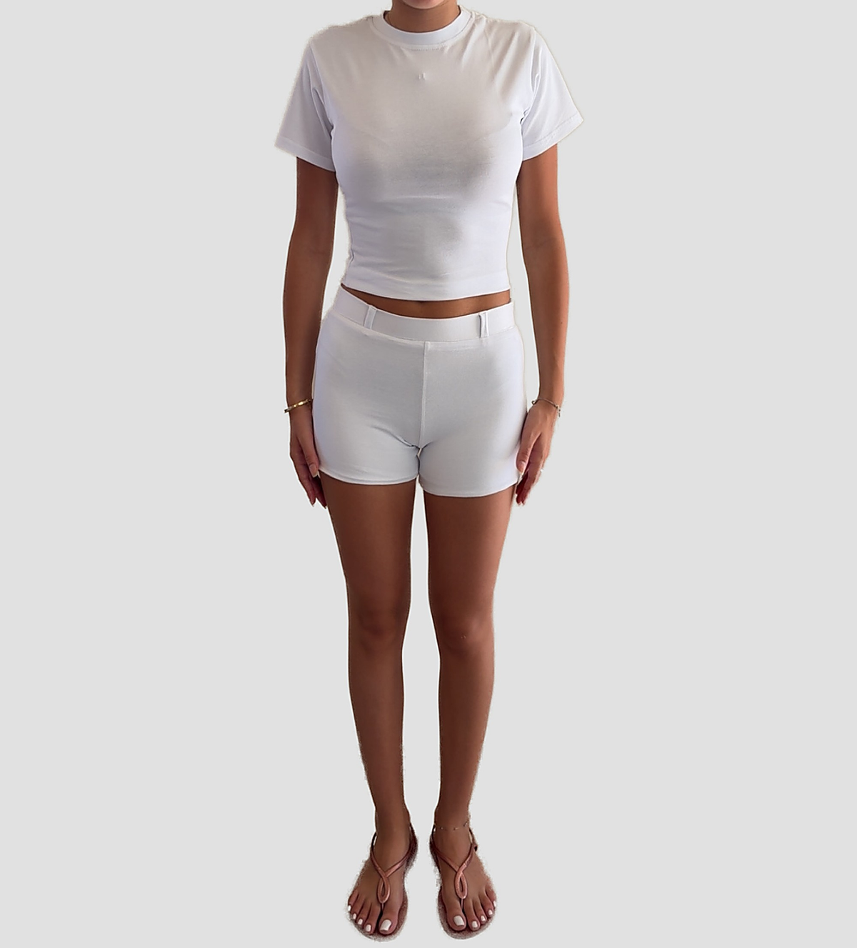 Cropped T-Shirt - White